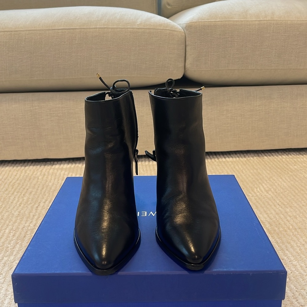 Stuart Weitzman Black Leather Boots